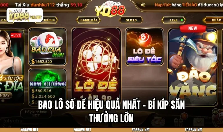 BAO LÔ SỐ ĐỀ HIỆU QUẢ NHẤT - BÍ KÍP SĂN THƯỞNG LỚN