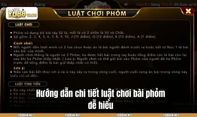 Hướng dẫn chi tiết luật chơi bài phỏm dễ hiểu
