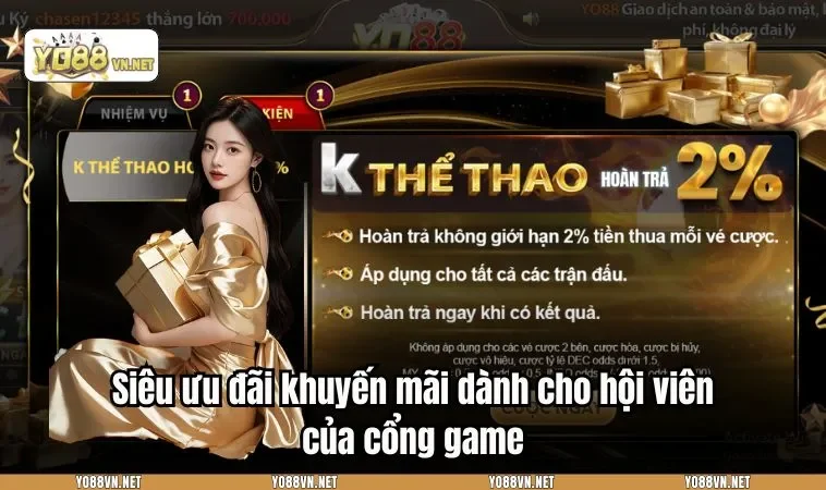 Siêu ưu đãi khuyến mãi dành cho hội viên của cổng game