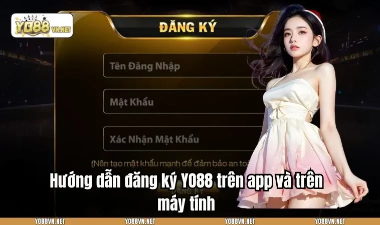 Hướng dẫn đăng ký YO88 trên app và trên máy tính