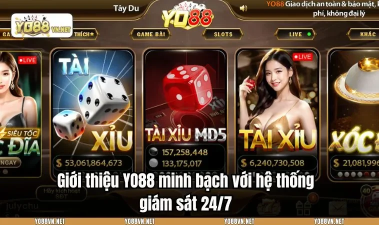 Giới thiệu YO88 minh bạch với hệ thống giám sát 24/7
