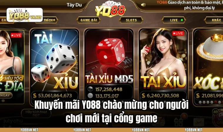 Khuyến mãi YO88 chào mừng cho người chơi mới tại cổng game